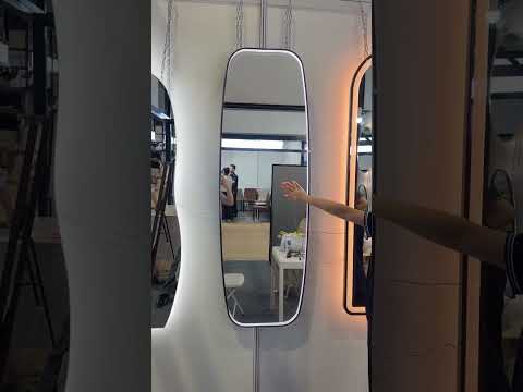 Custom Rounded Rectangle Full-Length LED Mirror with Sensor Switch