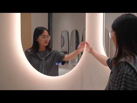 Espejo LED retroiluminado con arco