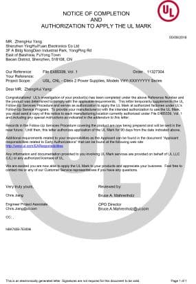 Certification