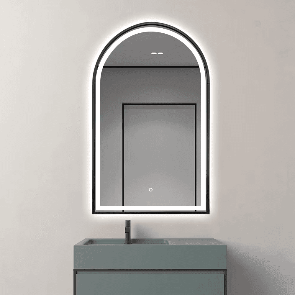 מראת LED בקשת עם מסגרת