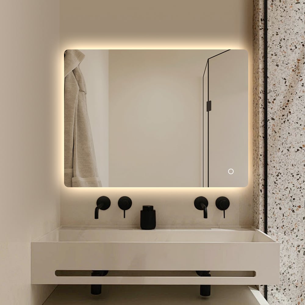 Rectangle Backlit Bathroom mirror