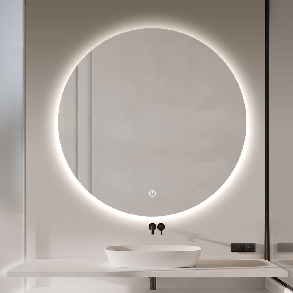 Round Backlit LED Mirror
