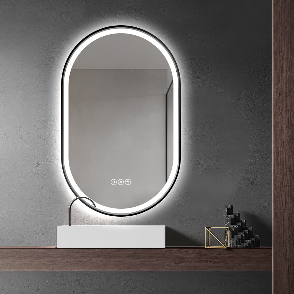Black Pill LED Mirror