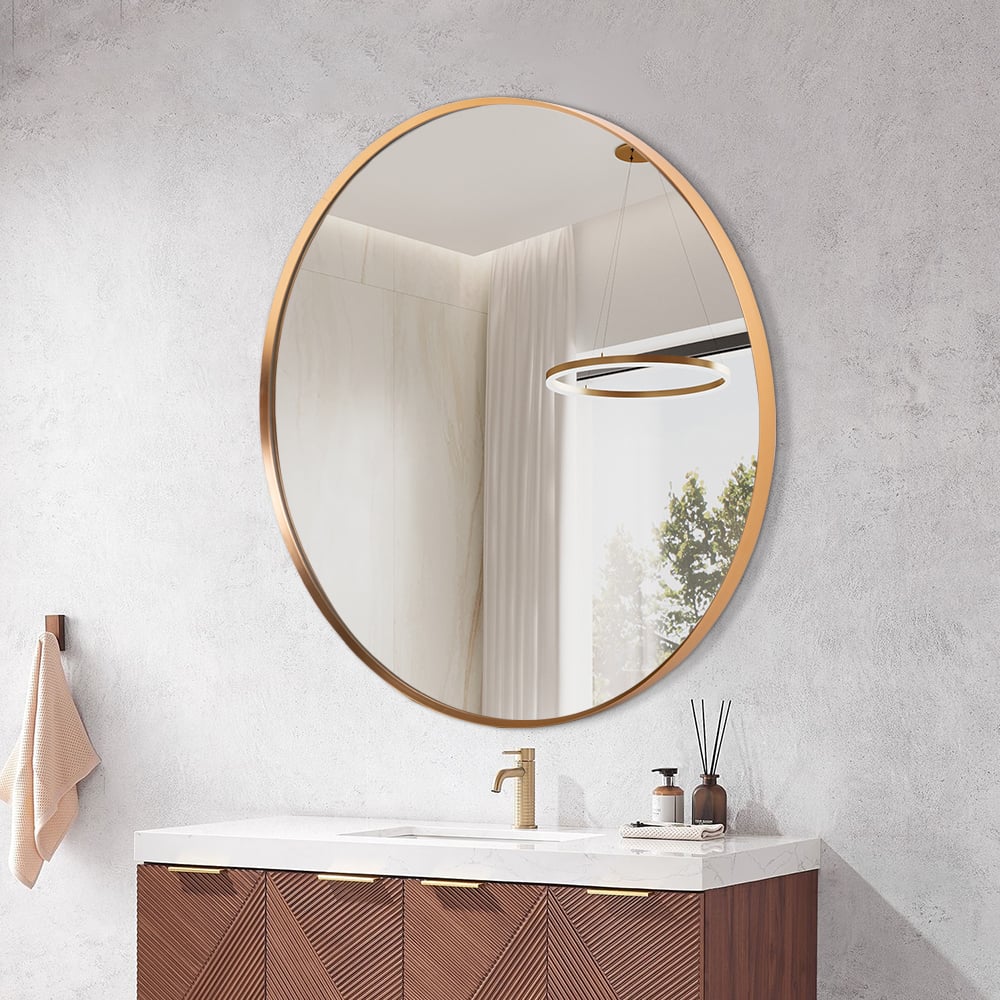 Metal Framed Bathroom Mirror