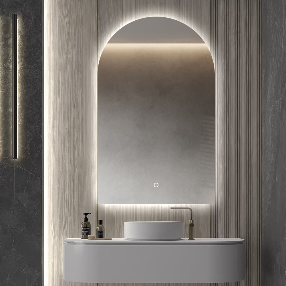 Arch LED Backlit Mirror