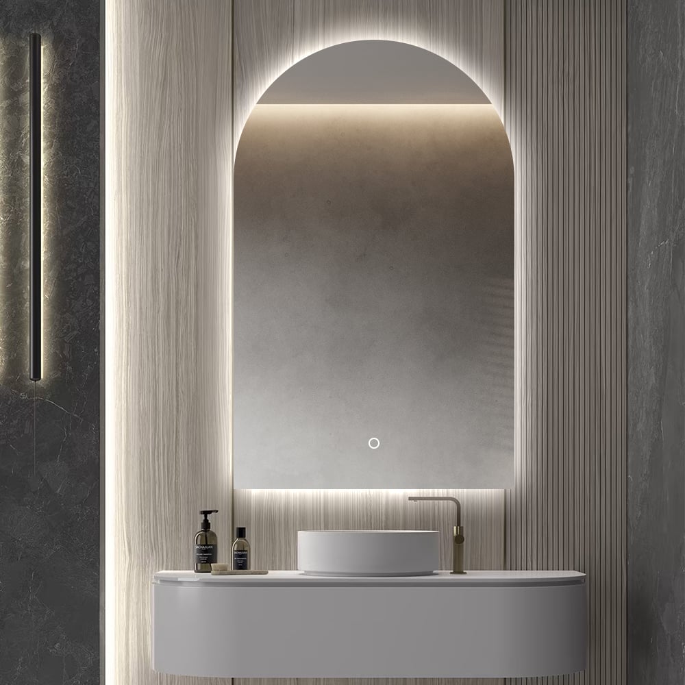 Arch LED Backlit Mirror